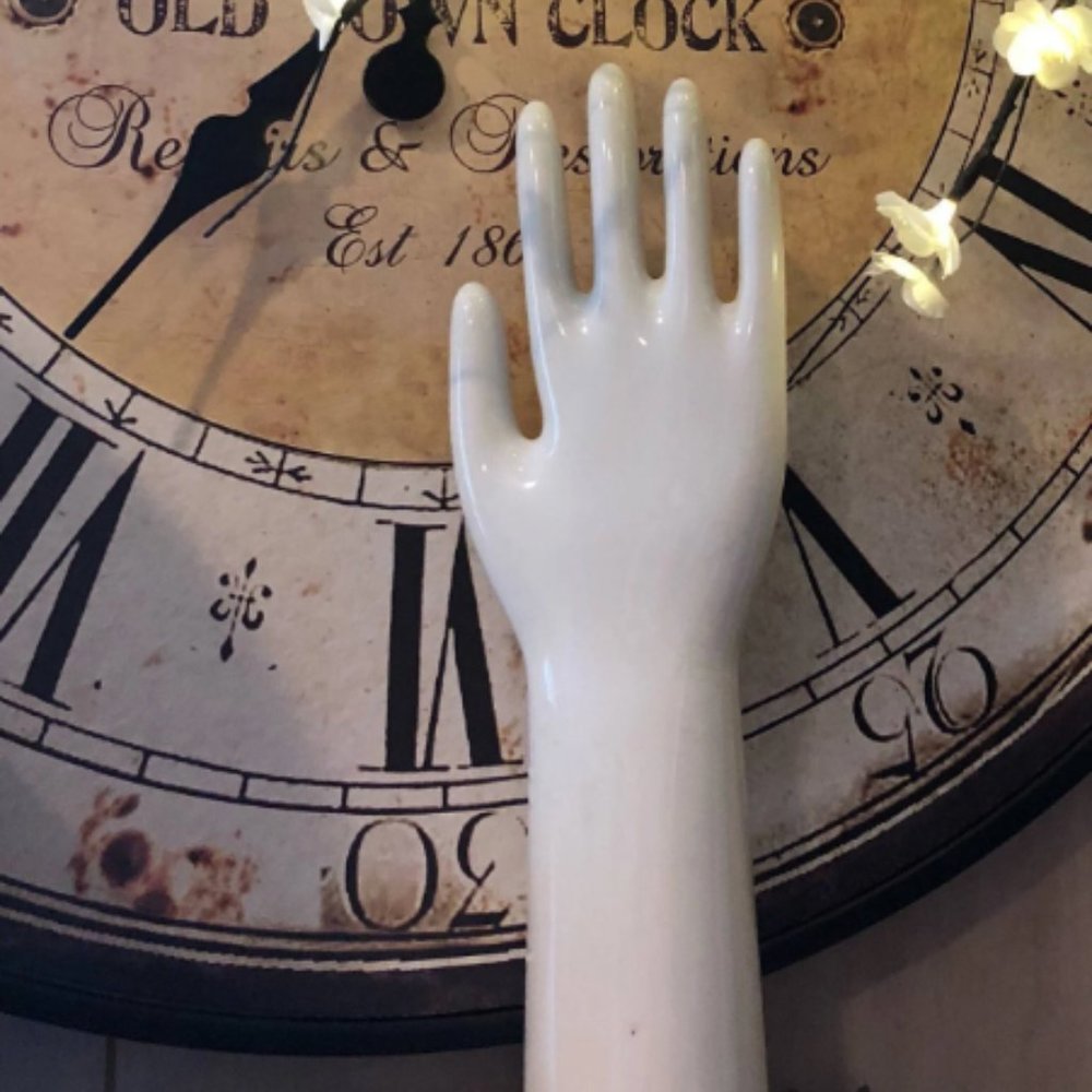 Vintage Porcelain Glove Mold Home Decor
